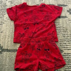 Wonder Nation Red Kids Matching Set